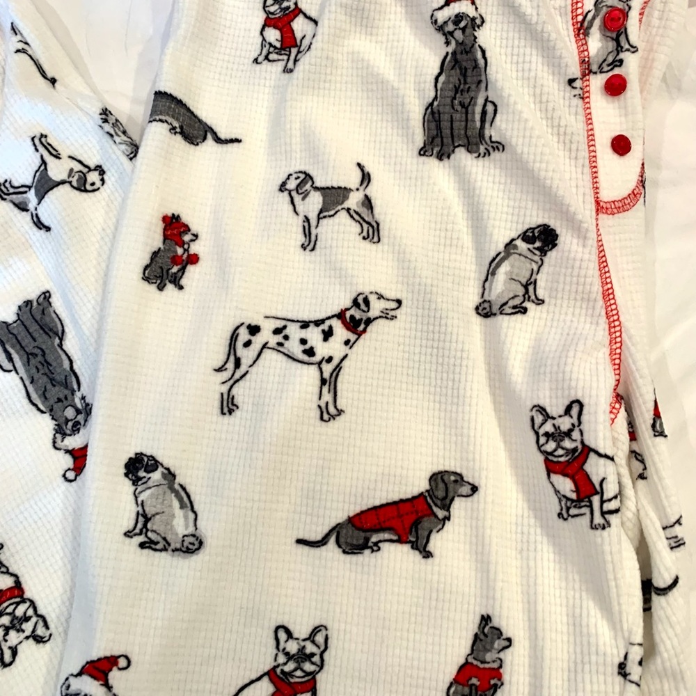 PJ Salvage Christmas Dog Joggers Pajama Pant - Picture 5 of 12